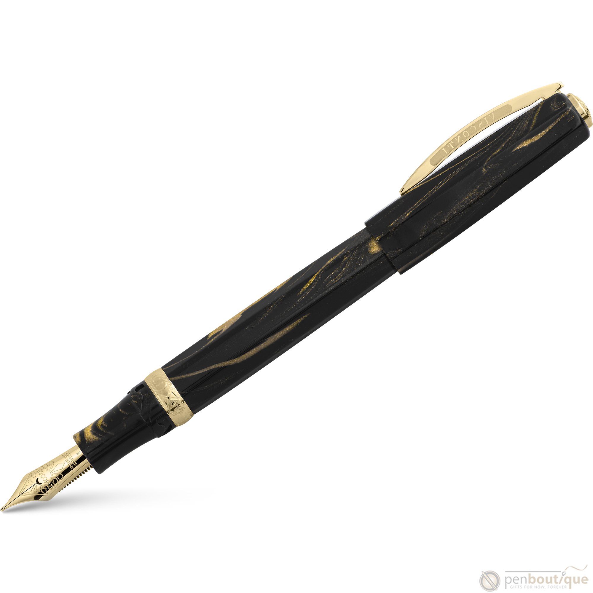 Visconti Fountain Pen - Medici Dynasty - Black Basilica - Oversize-Pen Boutique Ltd