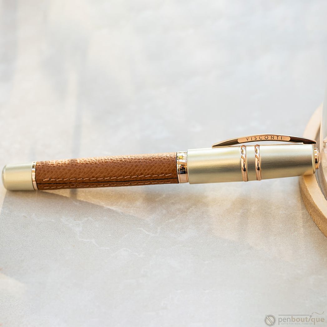 Visconti Homo Sapiens Fountain Pen - Dual Touch - Cognac (Oversize)-Pen Boutique Ltd