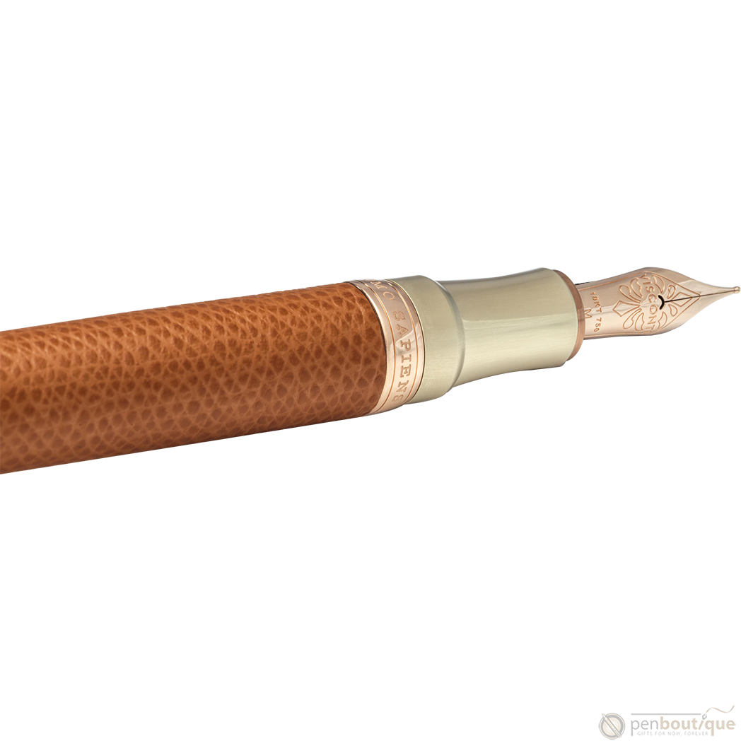Visconti Homo Sapiens Fountain Pen - Dual Touch - Cognac (Oversize)-Pen Boutique Ltd