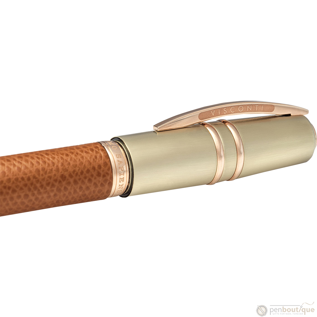 Visconti Homo Sapiens Fountain Pen - Dual Touch - Cognac (Oversize)-Pen Boutique Ltd
