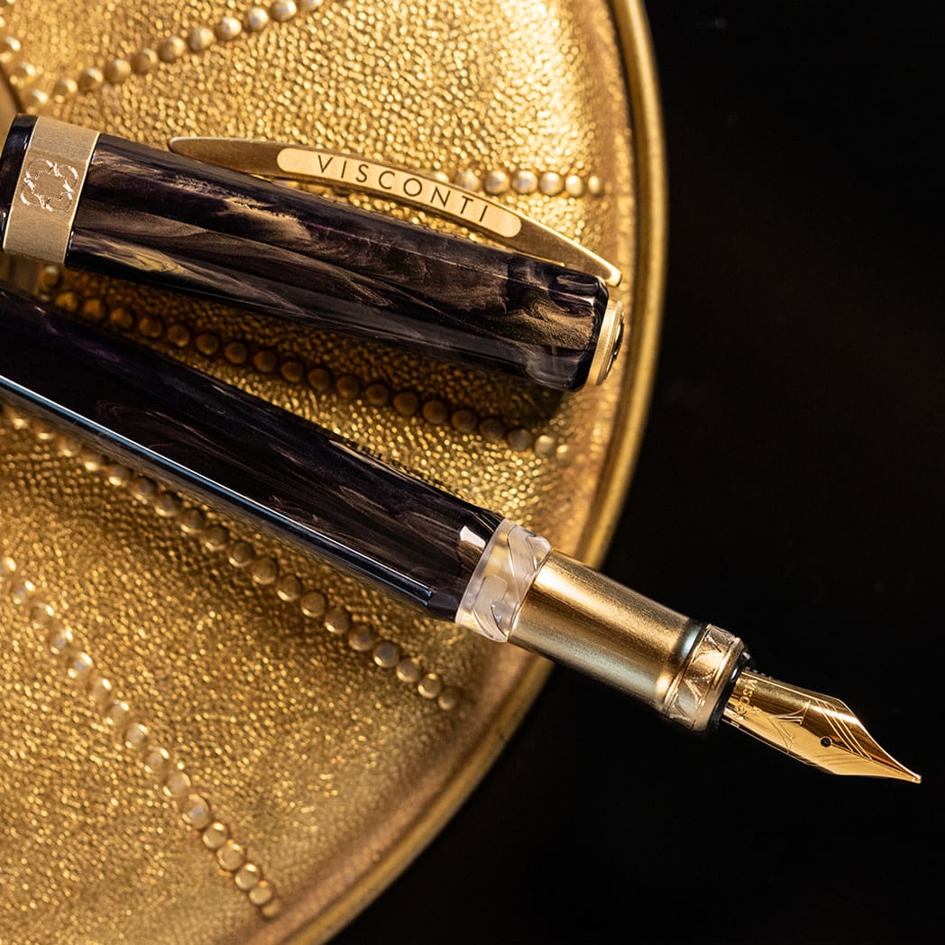 Visconti Opera Gold Fountain Pen - Black-Pen Boutique Ltd