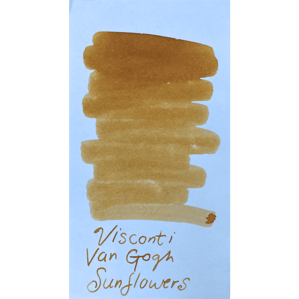 Visconti Van Gogh Ink Bottle - Sunflowers - Ochre - 30ml - Pen Boutique Ltd