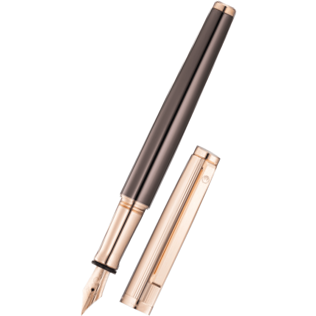 Waldmann Tuscany Fountain Pen - Chocolate - Rose Gold Trim-Pen Boutique Ltd