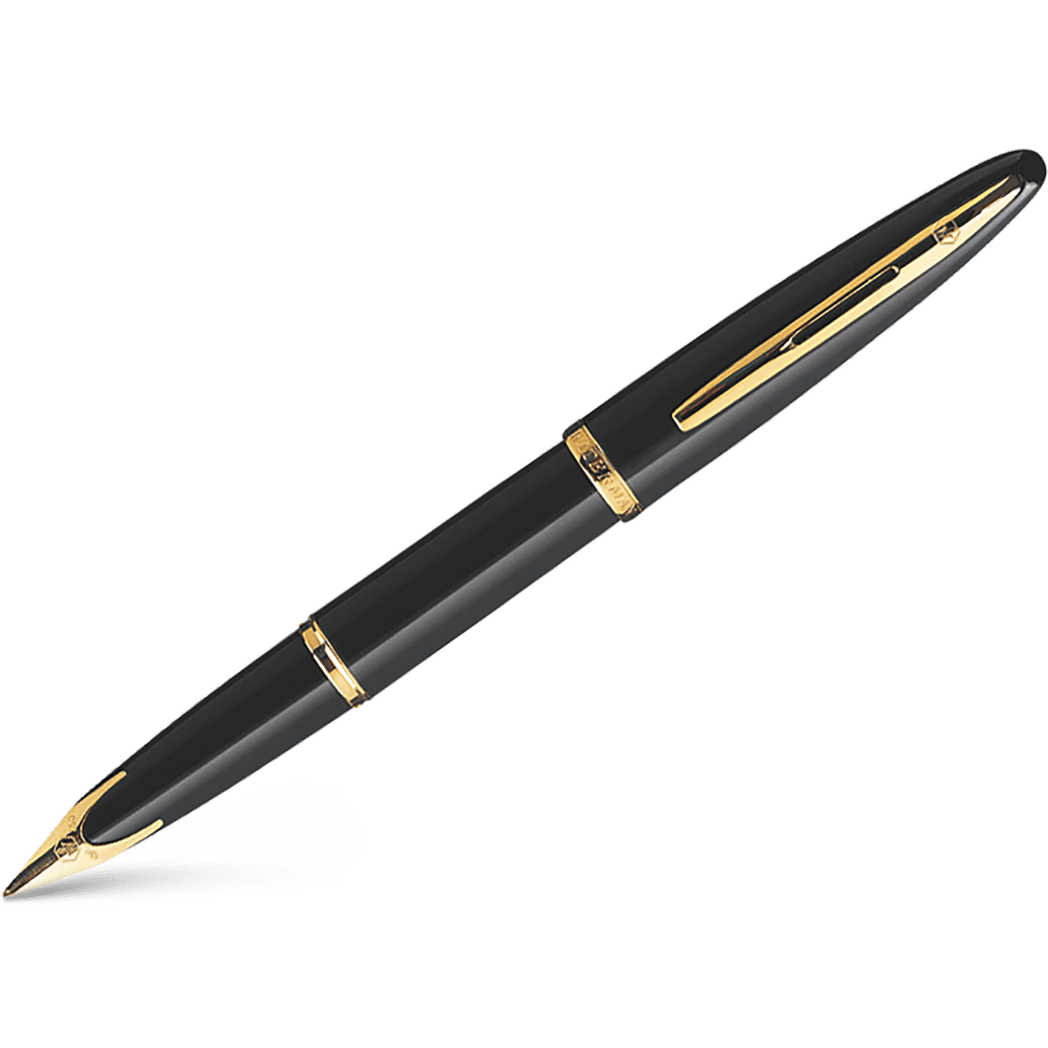 Waterman Carene Fountain Pen - Black Sea - Gold Trim - Pen Boutique Ltd
