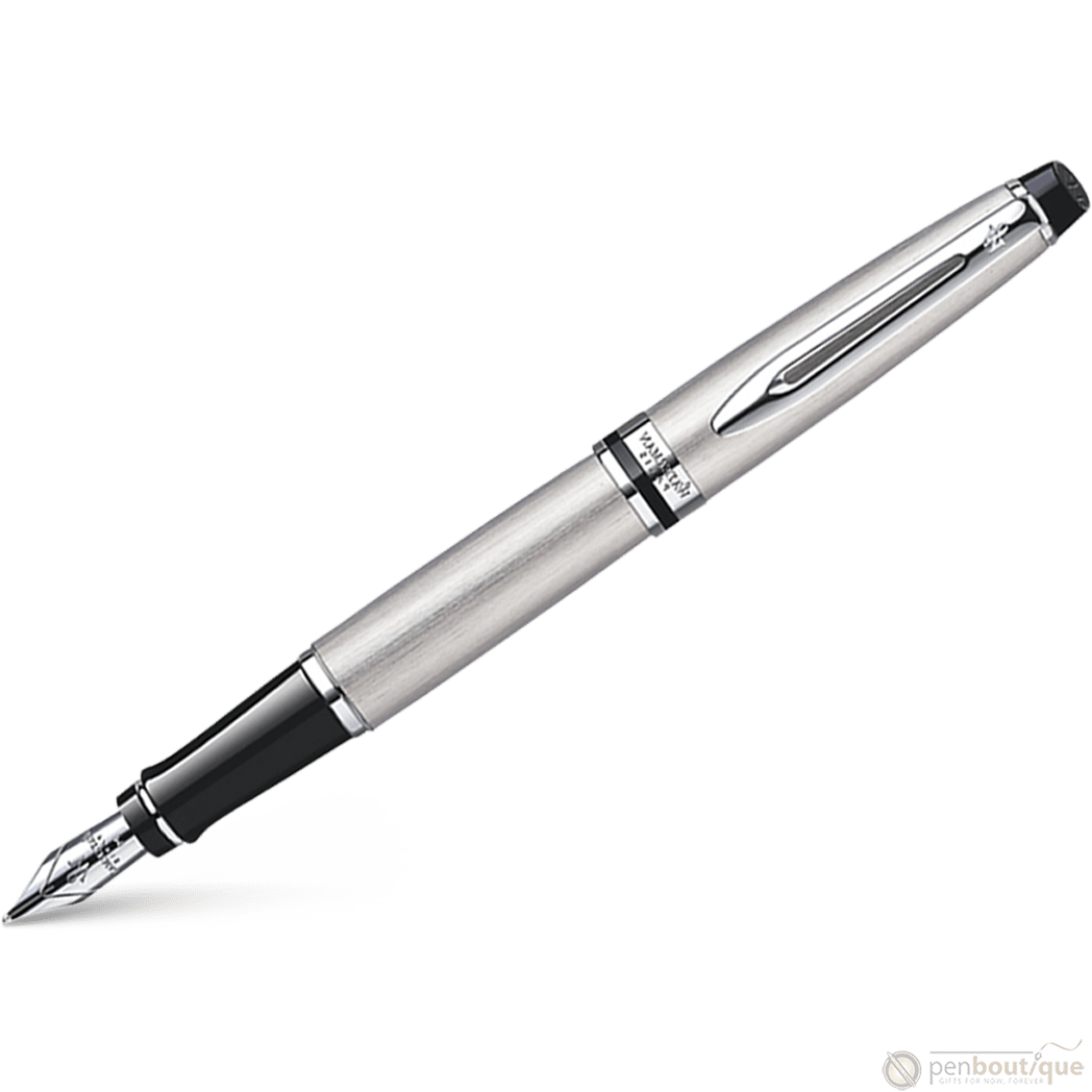 Waterman Expert Fountain Pen - Stainless Steel - Chrome Trim - Pen Boutique Ltd