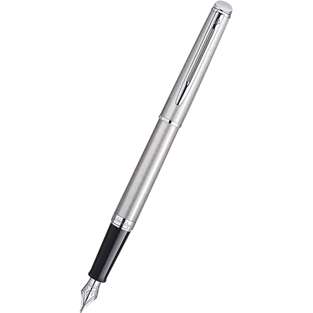 Waterman Hemisphere Fountain Pen - Stainless Steel - Chrome Trim