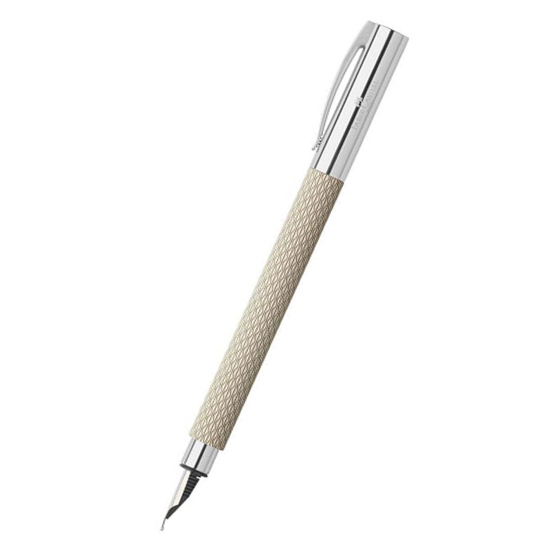 Faber-Castell Ambition Fountain Pen - OpArt White Sand - Medium-Pen Boutique Ltd