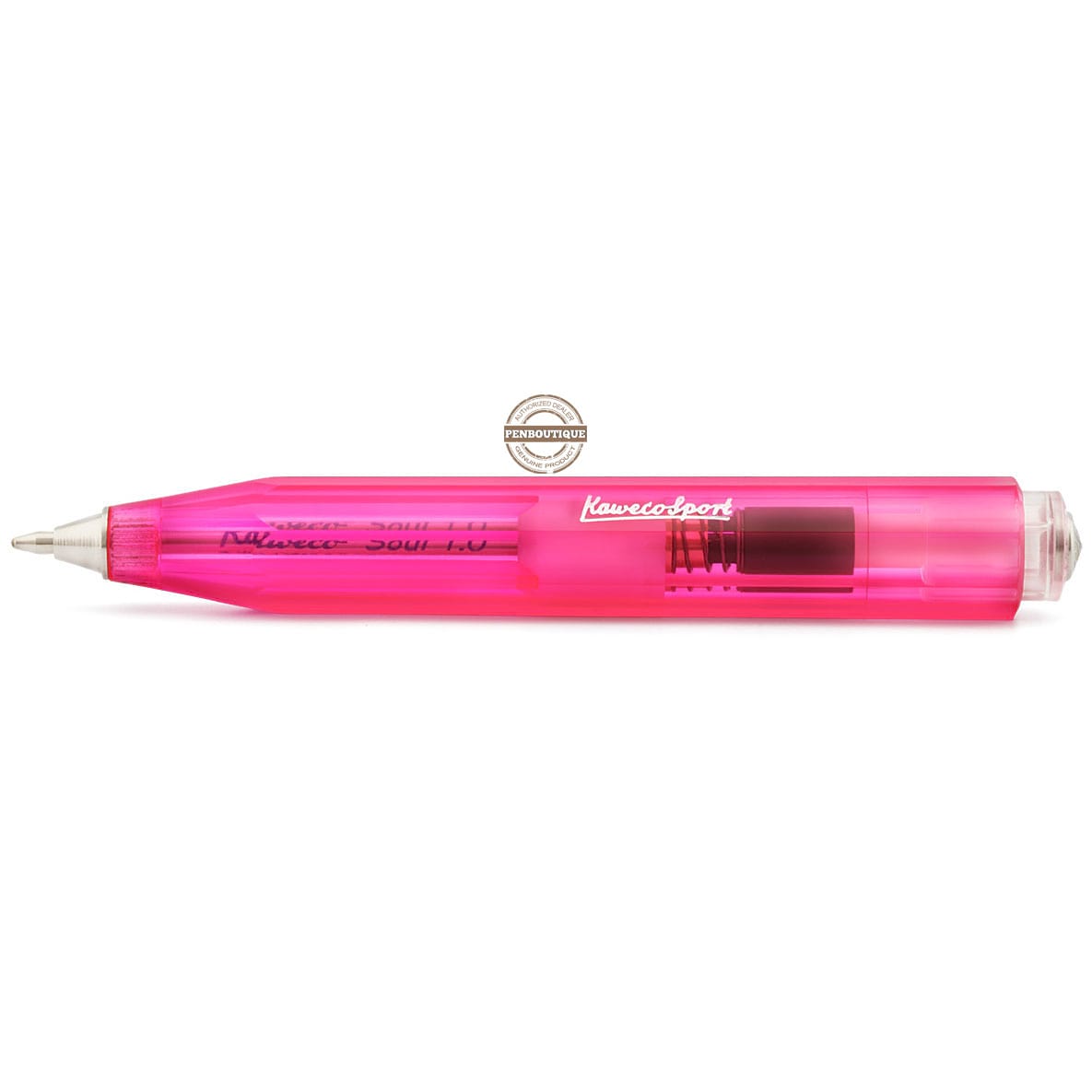 Kaweco Ice Sport Ballpoint Pen - Transparent Pink-Pen Boutique Ltd