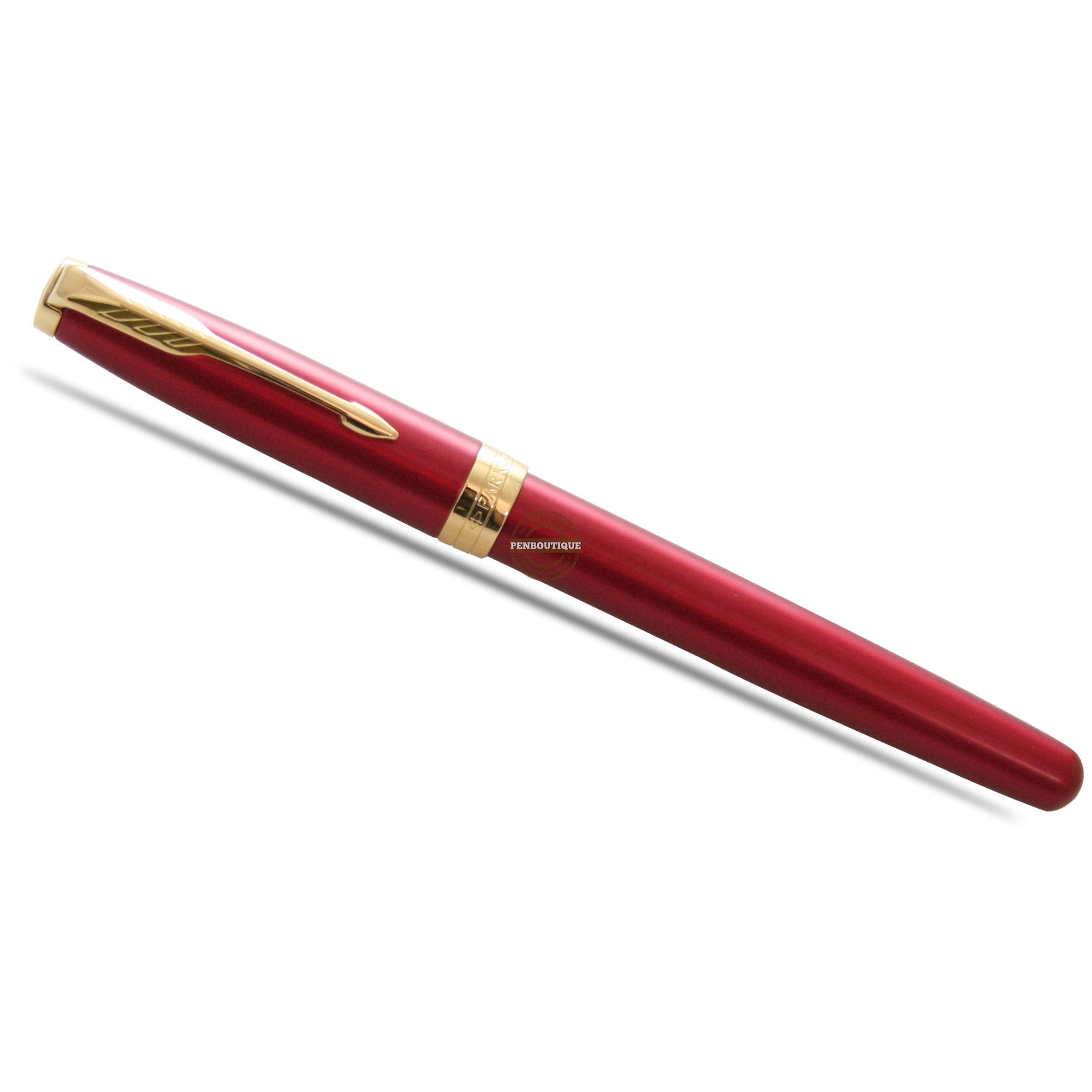 Parker Sonnet Red Lacquer with Gold Trim Rollerball-Pen Boutique Ltd