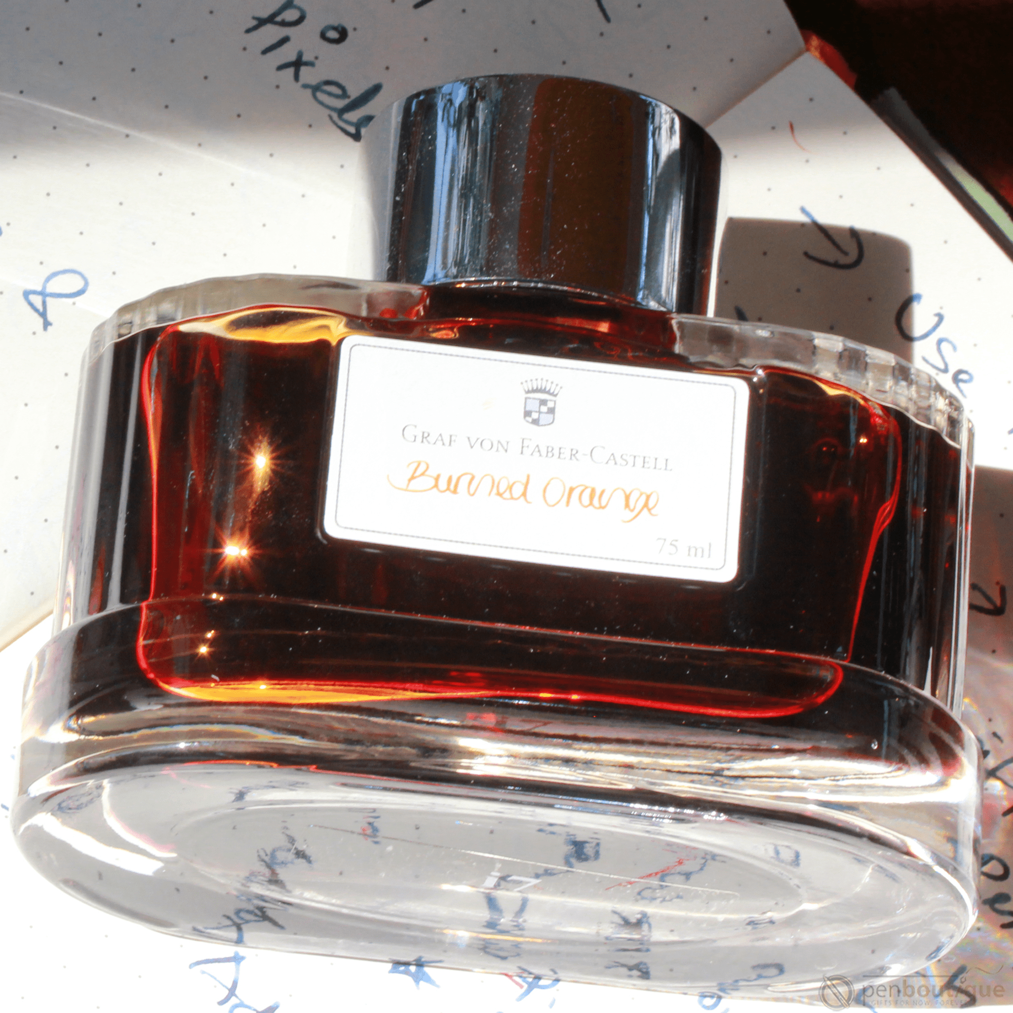 Graf Von Faber-Castell Burned Orange Ink Bottle 75 ml - Pen Boutique Ltd