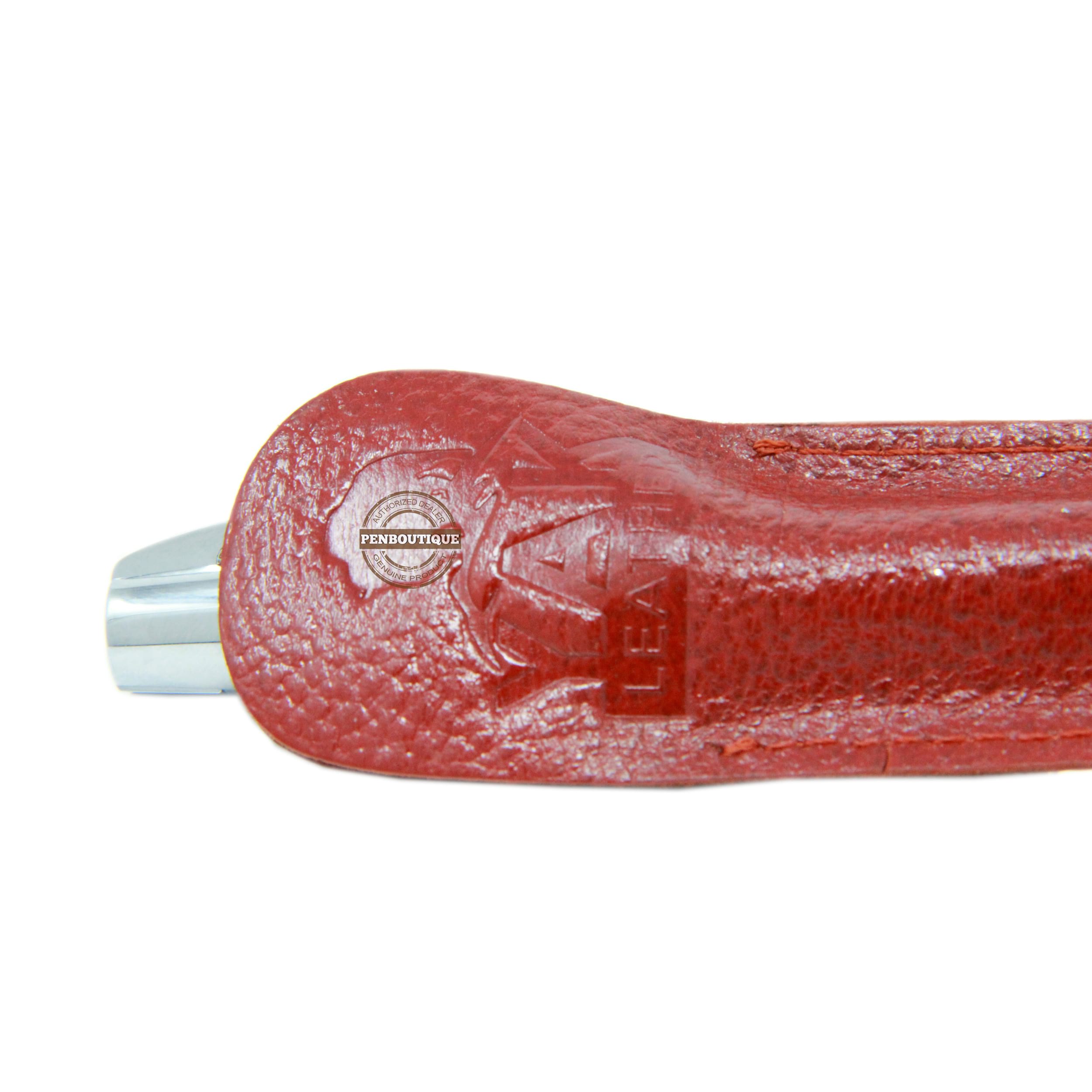 Pen Boutique Bote Leather Pen Sleeve - Leather Red - Pen Boutique Ltd