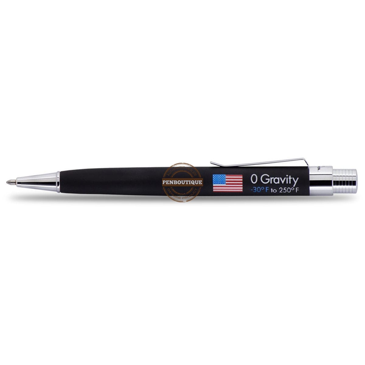 Fisher Space Black Rubber Finish Zero Gravity Ballpoint Pen-Pen Boutique Ltd