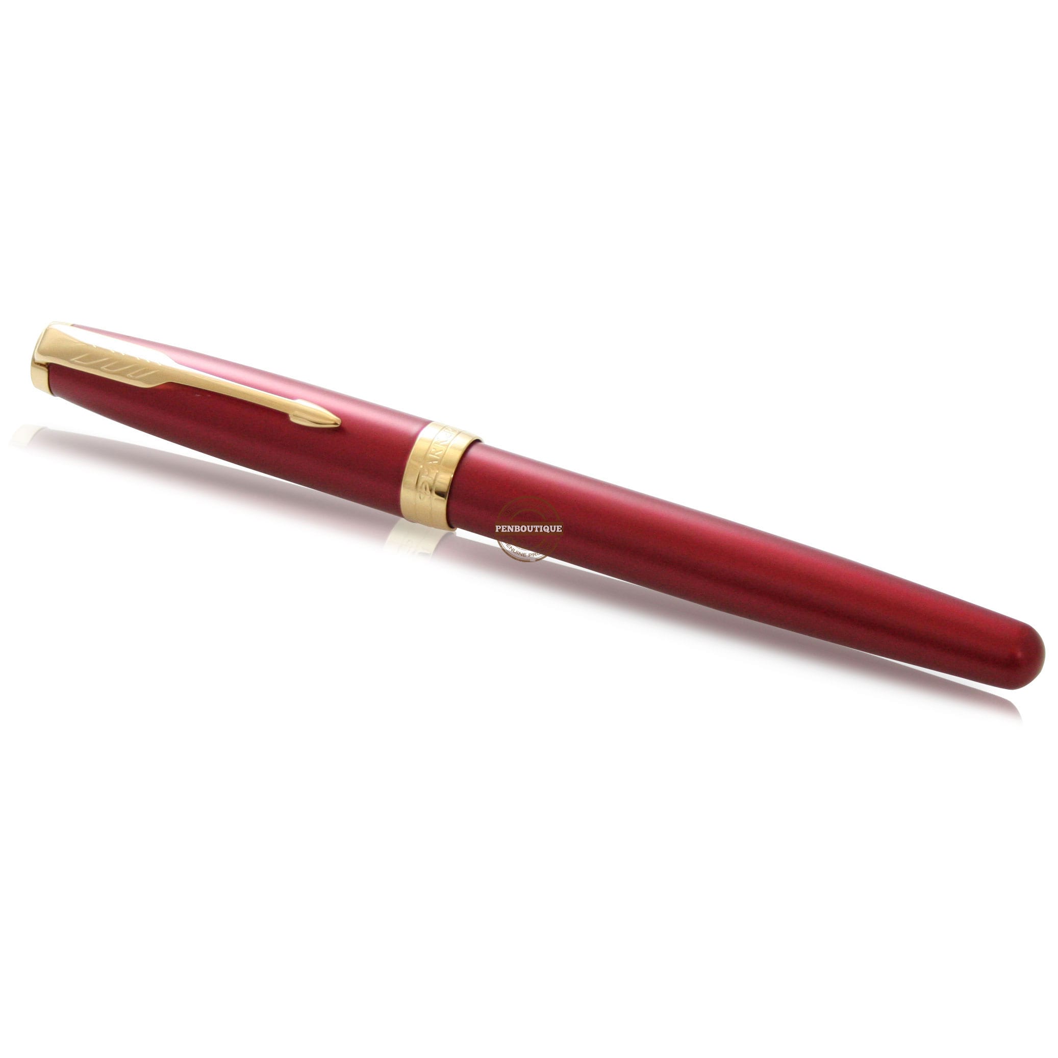 Parker Sonnet Red Lacquer with Gold Trim Rollerball-Pen Boutique Ltd