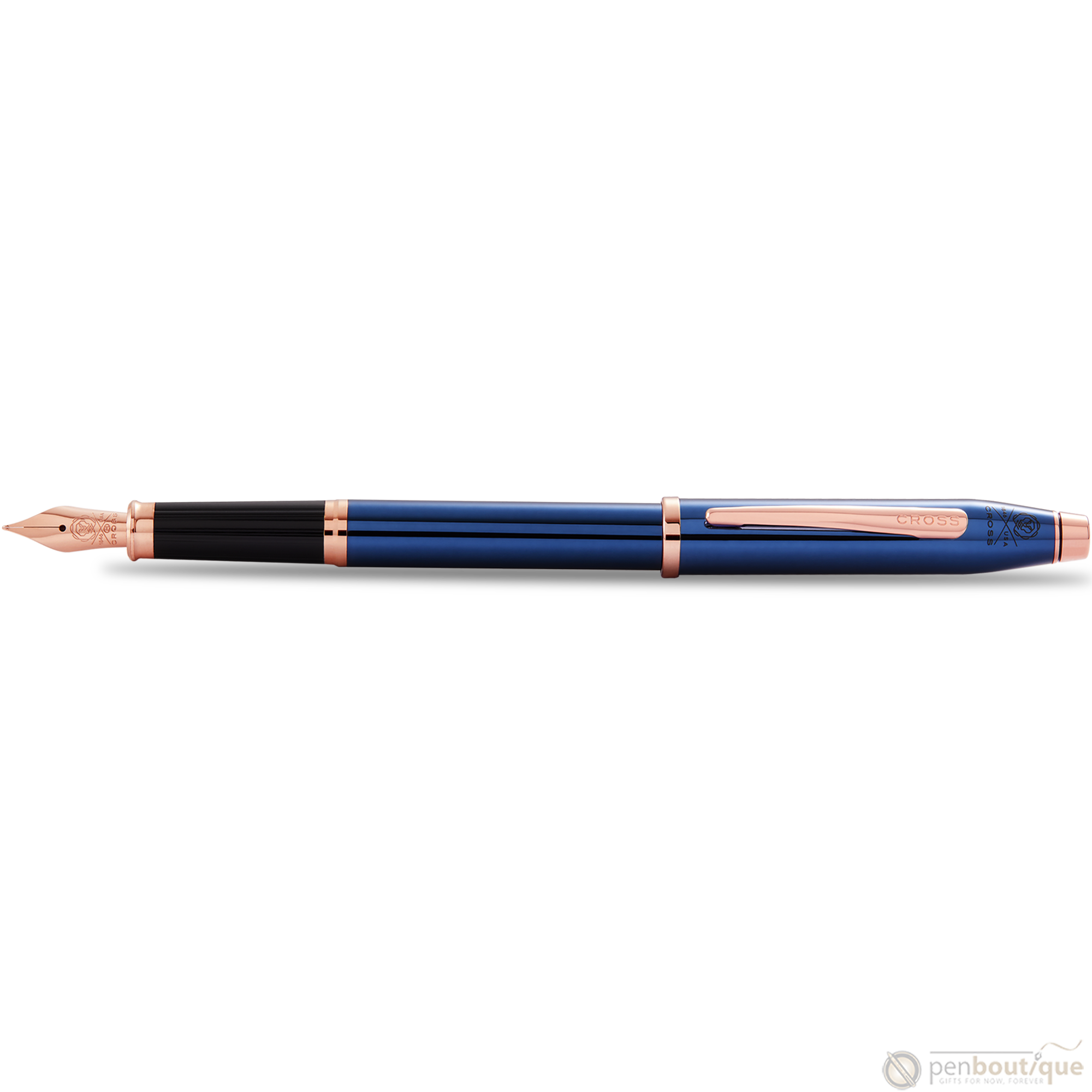 Cross Century II Fountain Pen - Translucent Blue-Pen Boutique Ltd