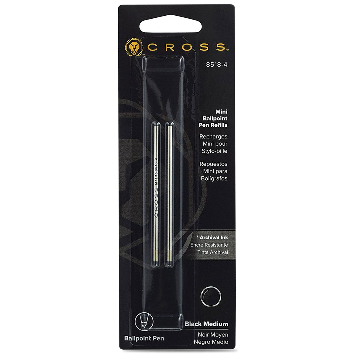 Cross D1 Mini Ballpoint Refill - Medium - 2pcs - Pen Boutique Ltd
