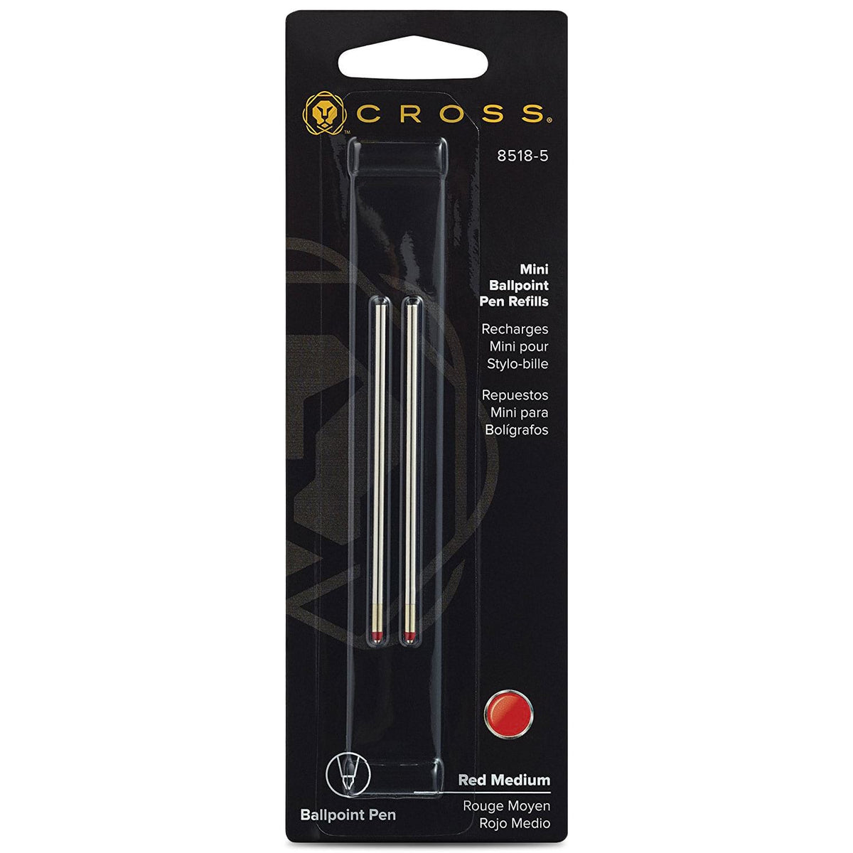 Cross D1 Mini Ballpoint Refill - Medium - 2pcs - Pen Boutique Ltd