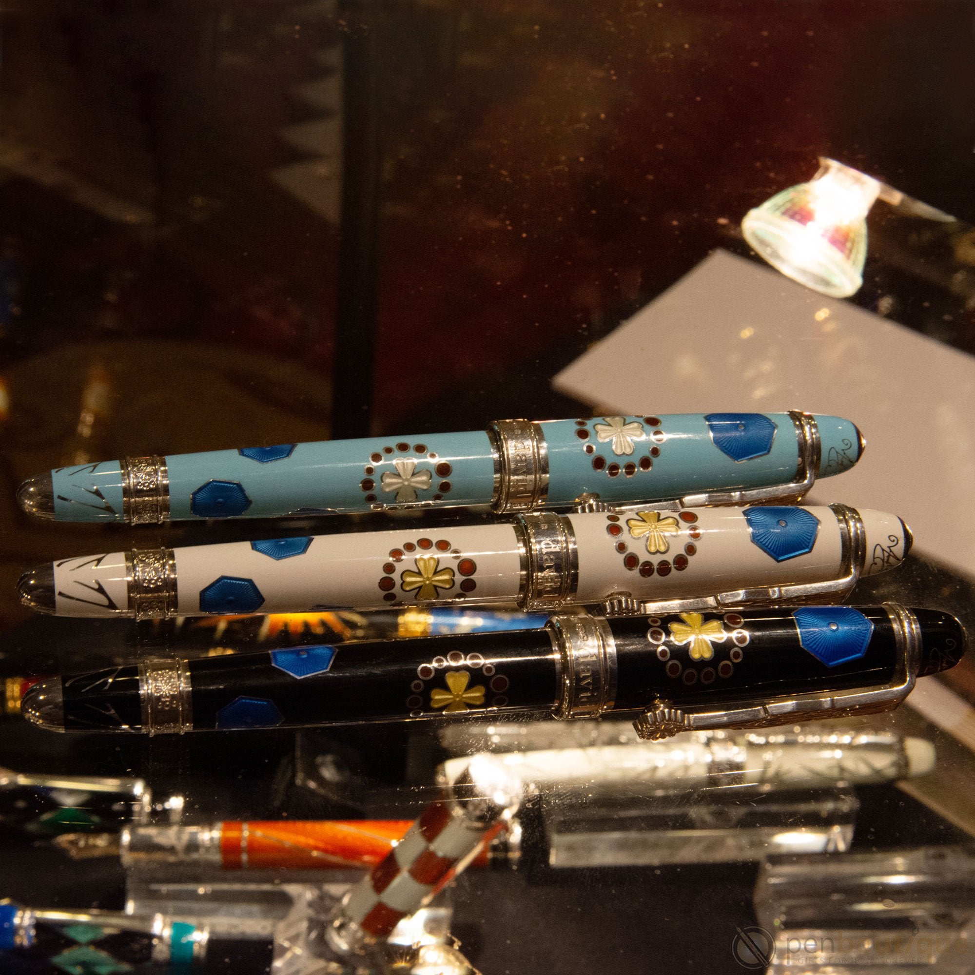 David Oscarson La Sagrada Familia Fountain Pen - Sky Blue (Limited Edition)-Pen Boutique Ltd