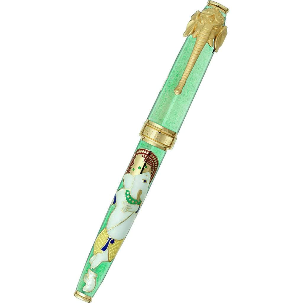David Oscarson Lord Ganesha Fountain Pen - Mint Green - Pen Boutique Ltd