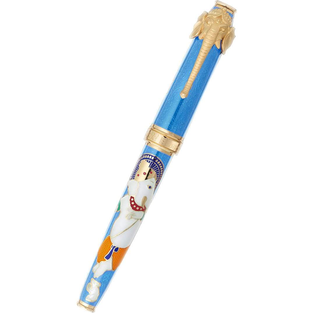 David Oscarson Lord Ganesha Rollerball Pen - Azure - Pen Boutique Ltd