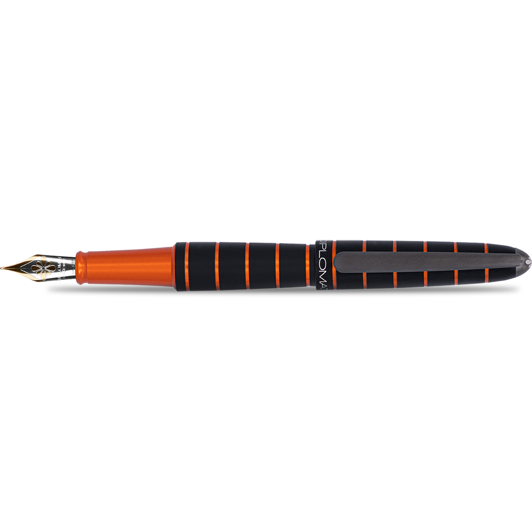 Diplomat Elox Ring Fountain Pen - Black - 14K Gold Nib-Pen Boutique Ltd