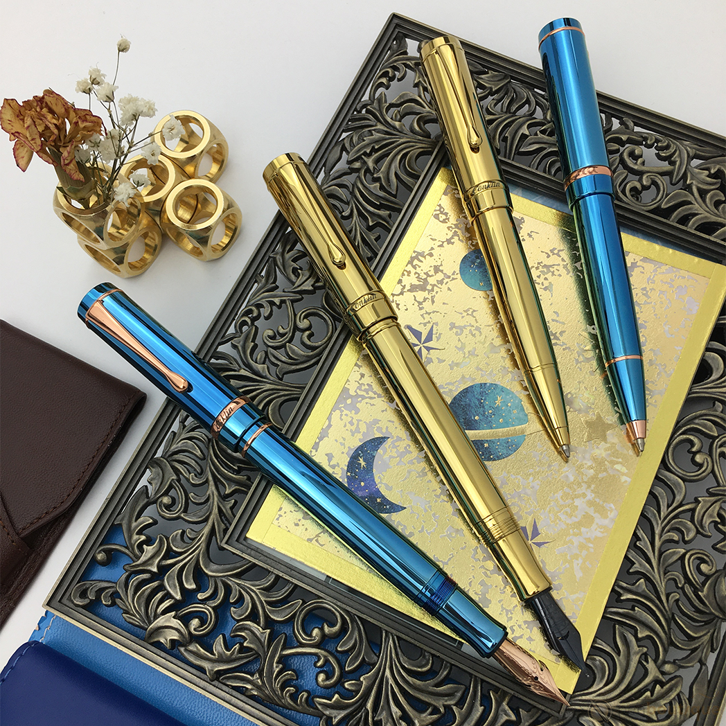 Conklin Duragraph Metal Fountain Pen - PVD Gold-Pen Boutique Ltd