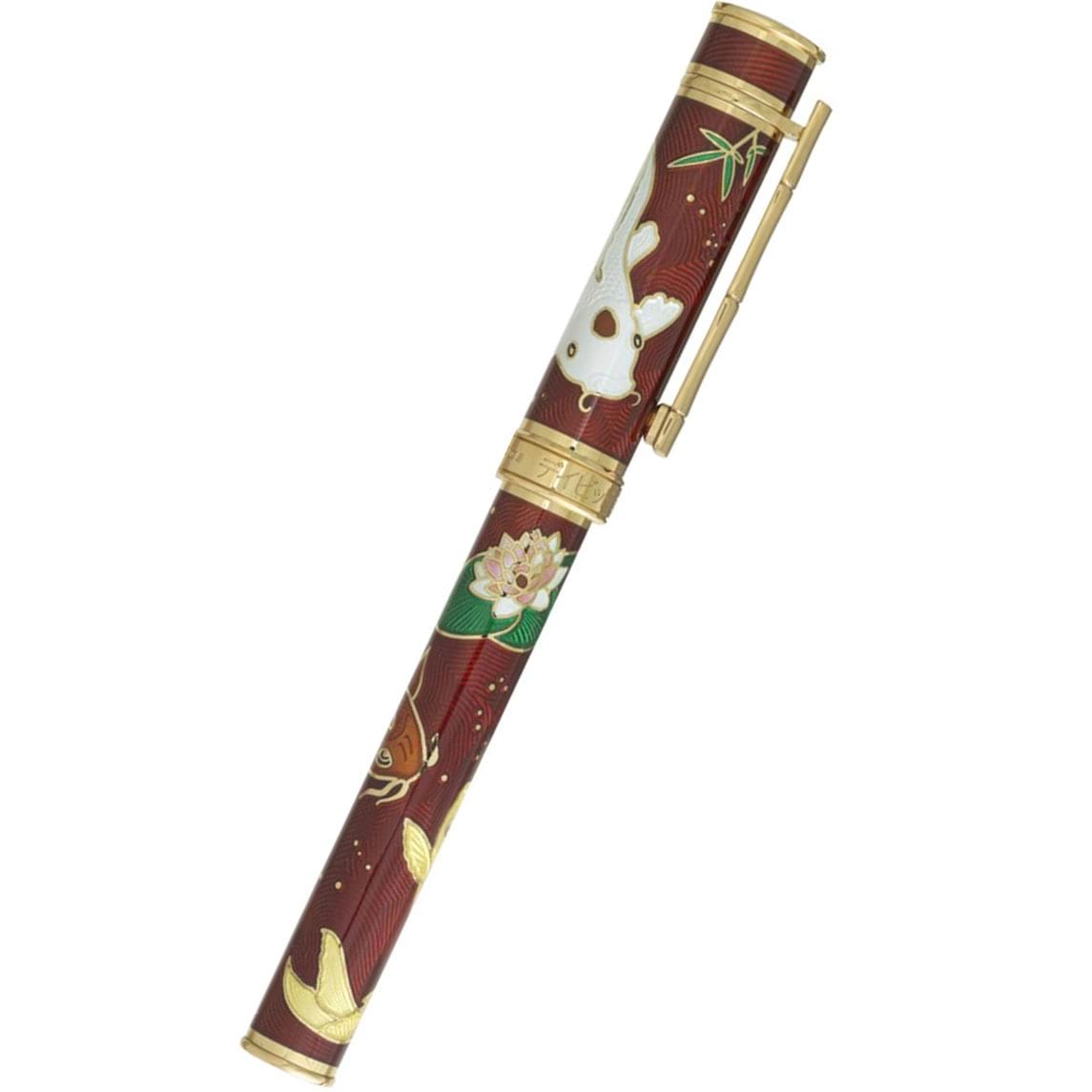 David Oscarson Koi Rollerball Pen - Ruby Red - Pen Boutique Ltd