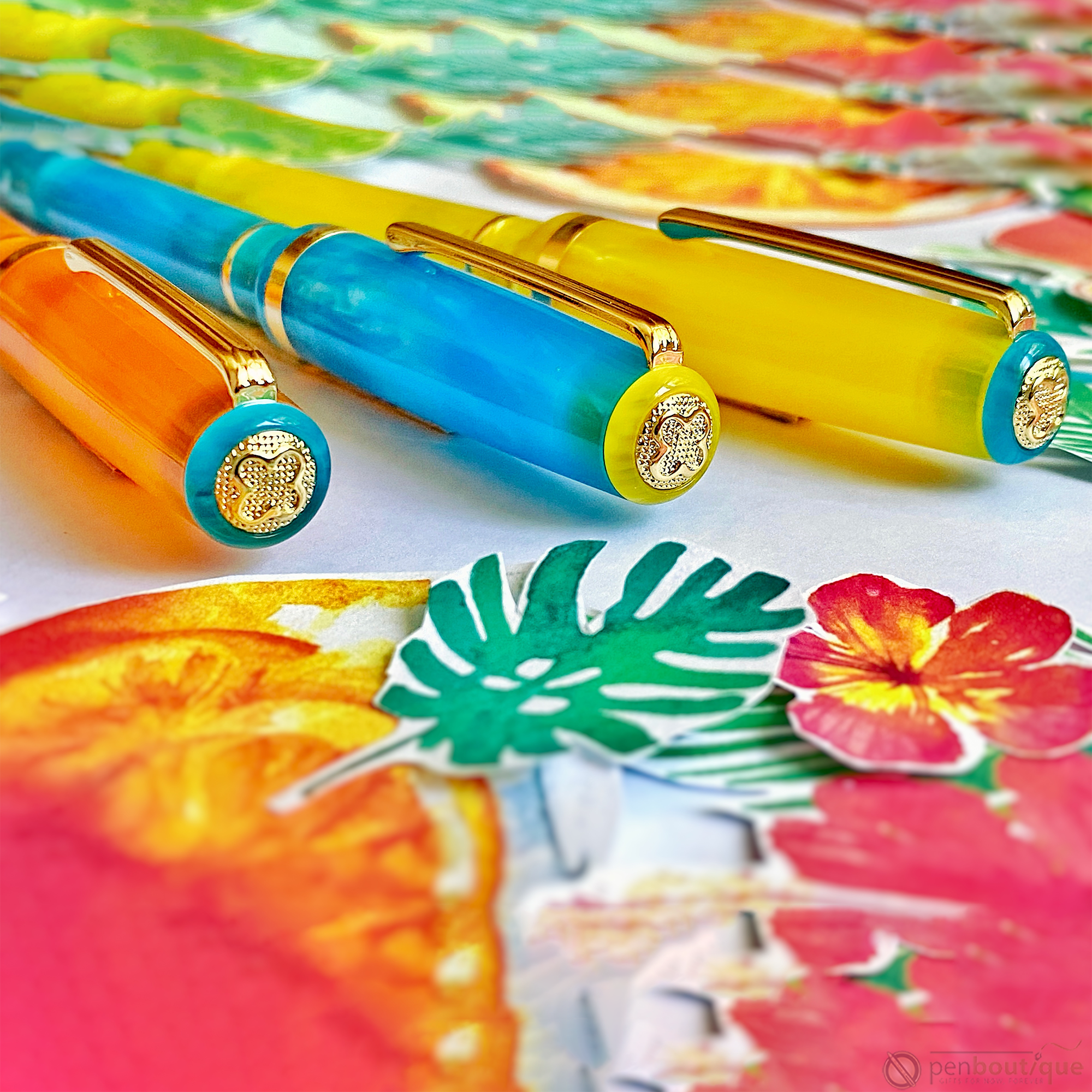 Esterbrook JR Pocket Fountain Pen - Paradise Orange Sunset - Pen Boutique Ltd