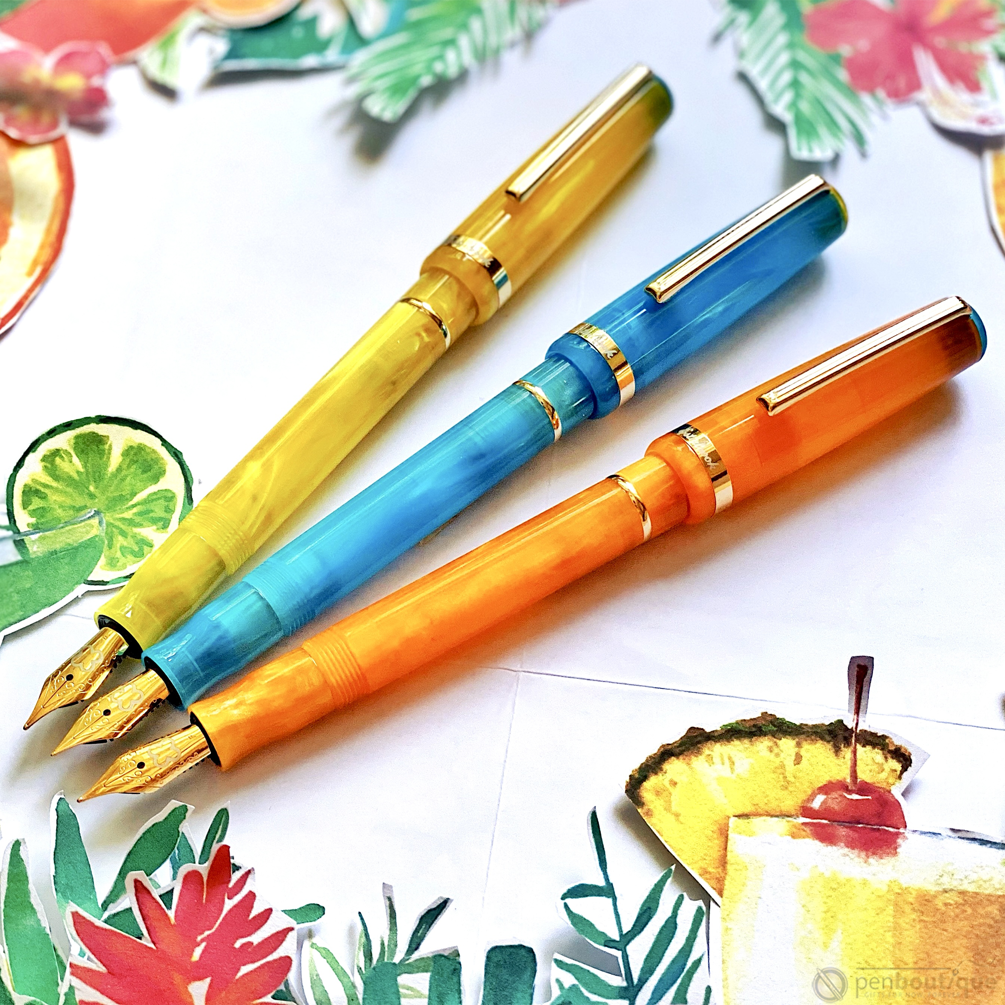 Esterbrook JR Pocket Fountain Pen - Paradise Orange Sunset - Pen Boutique Ltd