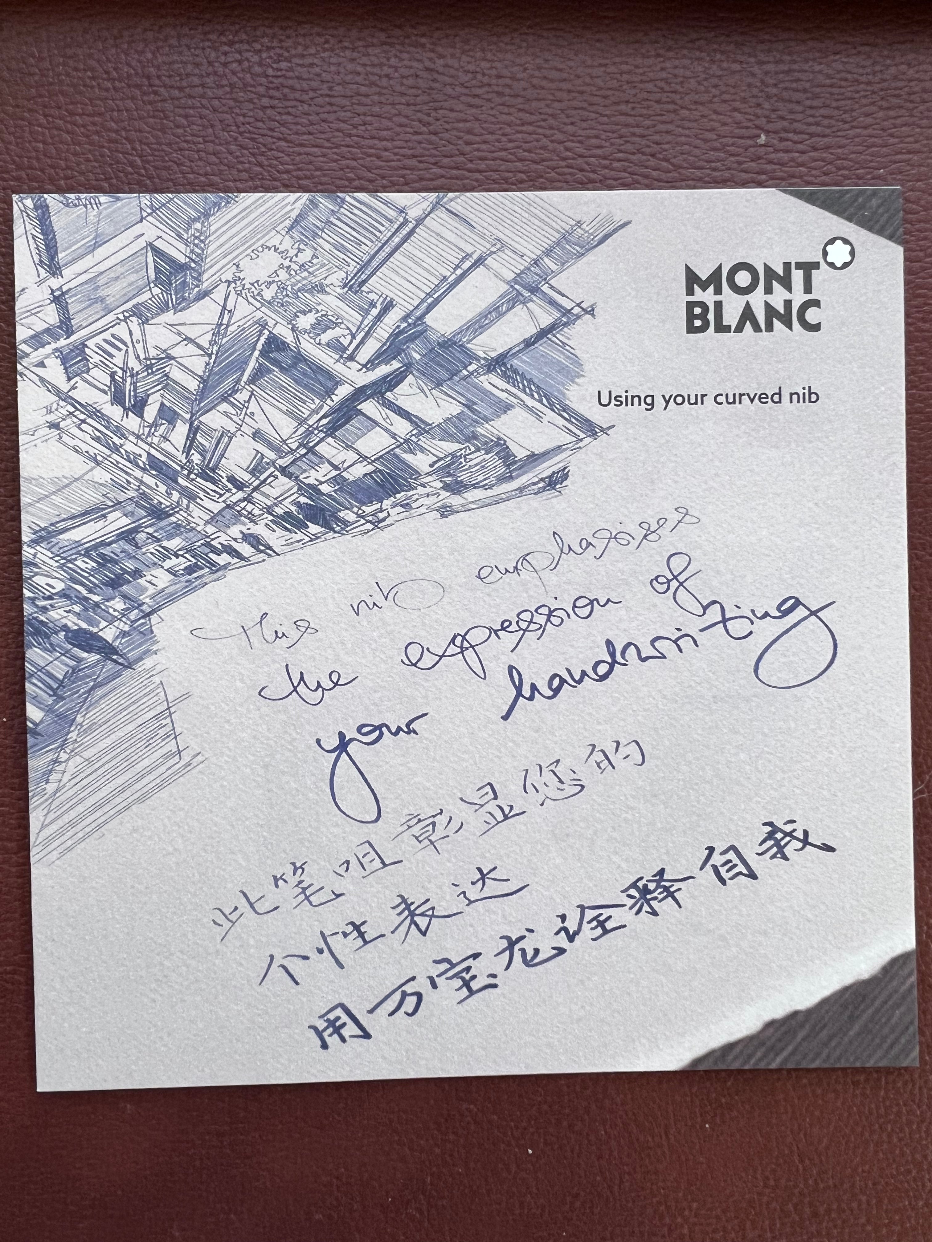 Montblanc Meisterstuck Calligraphy Fountain Pen - 149 Black - Curved Nib-Pen Boutique Ltd