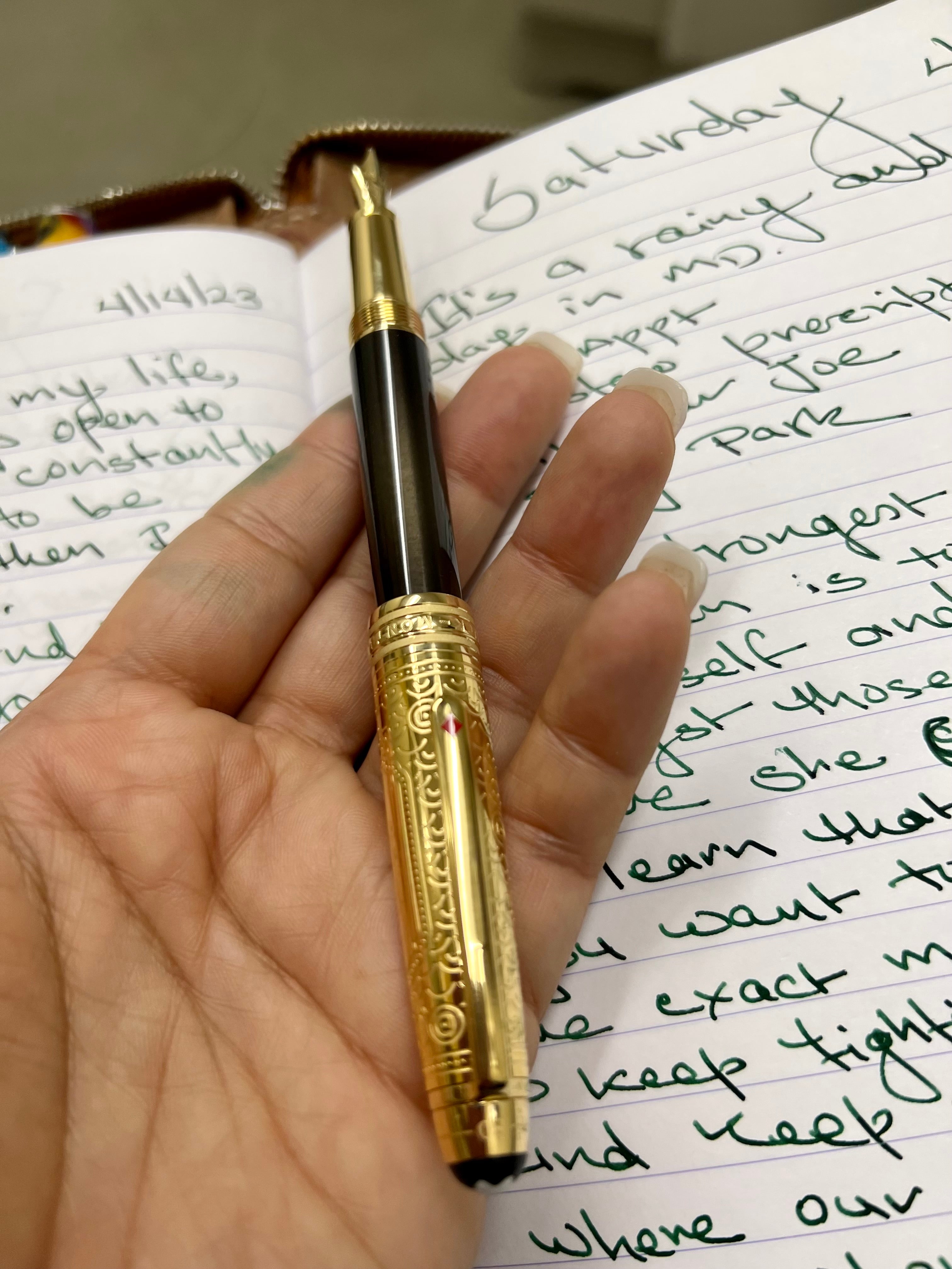 Montblanc Meisterstuck Fountain Pen - 145 Doue - Around the World In 80 Days - Year 2 (Classique)-Pen Boutique Ltd