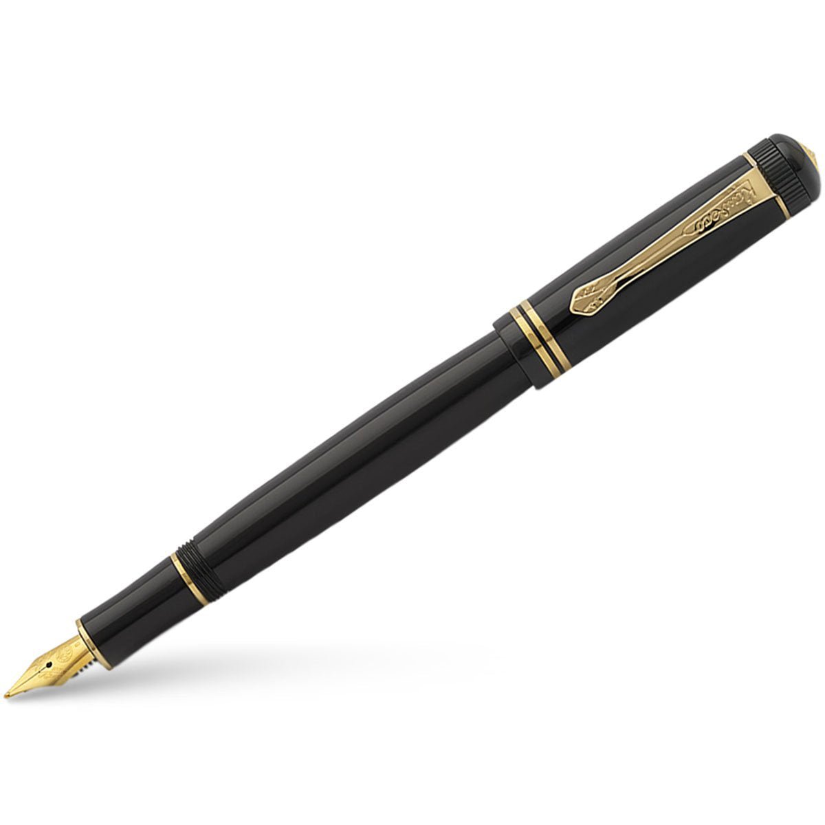 Kaweco Dia2 Fountain Pen - Gold Trim - Black - Pen Boutique Ltd