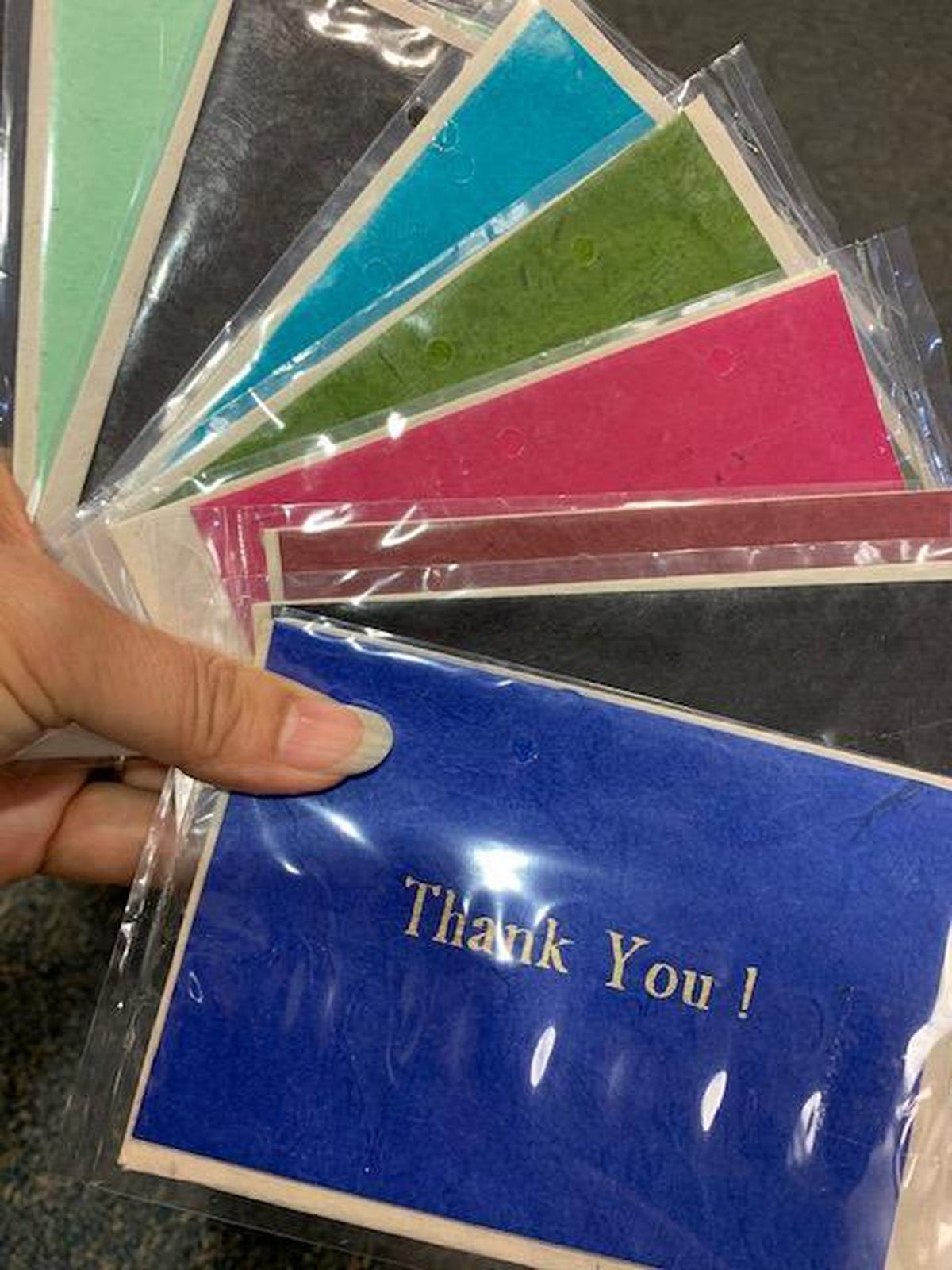 Monk Paper Thank You Card (Assorted colors) - 12pk - Pen Boutique Ltd