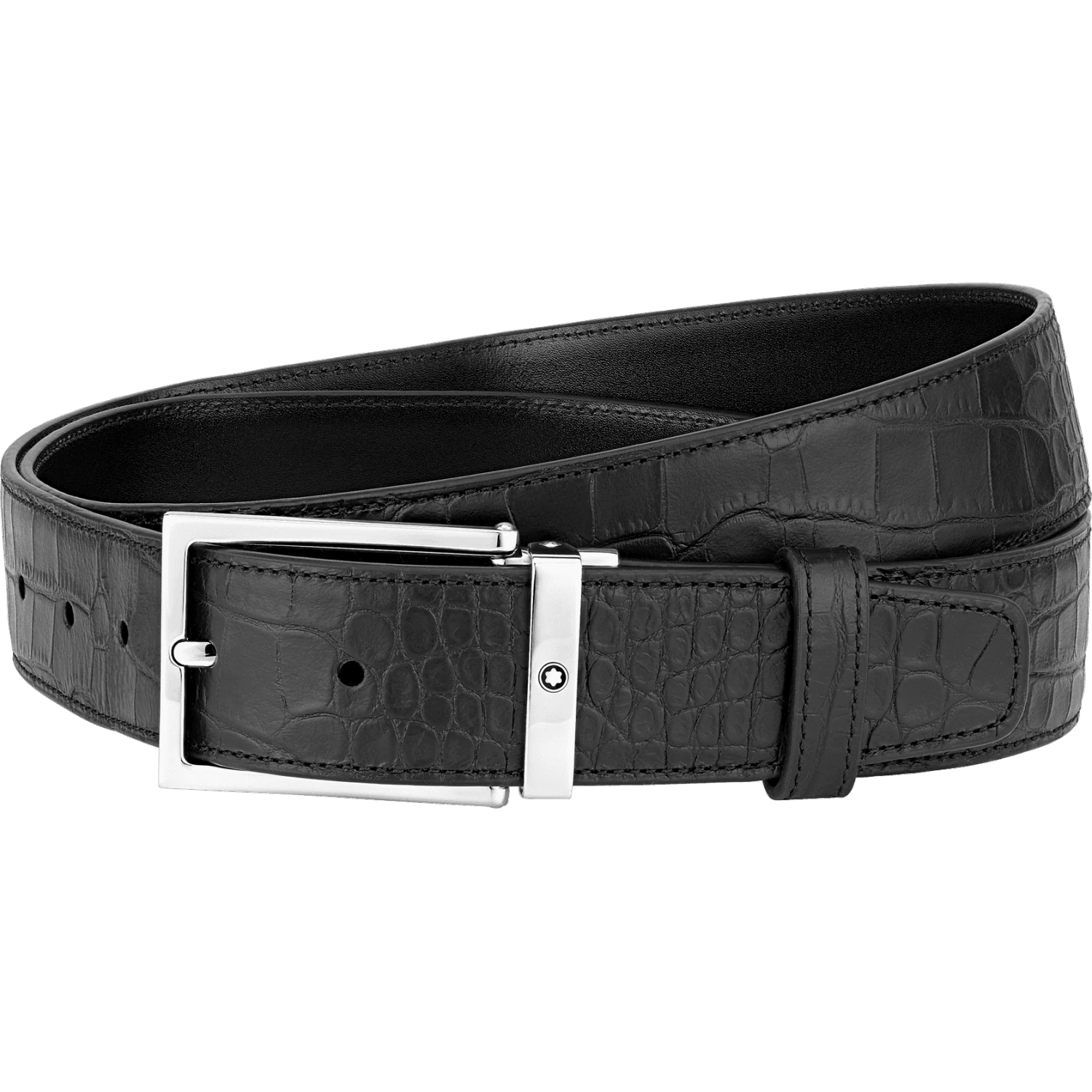 Montblanc Leather Belt - Black-Pen Boutique Ltd