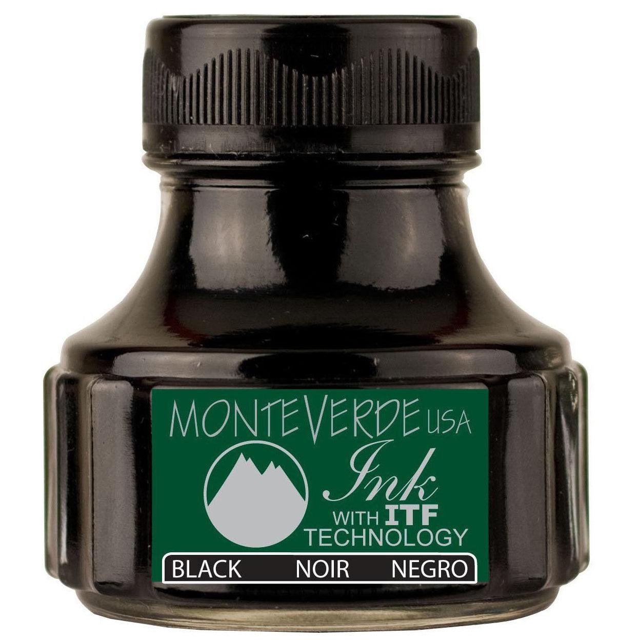 Monteverde Ink Bottle - Black - 90 ml - Pen Boutique Ltd
