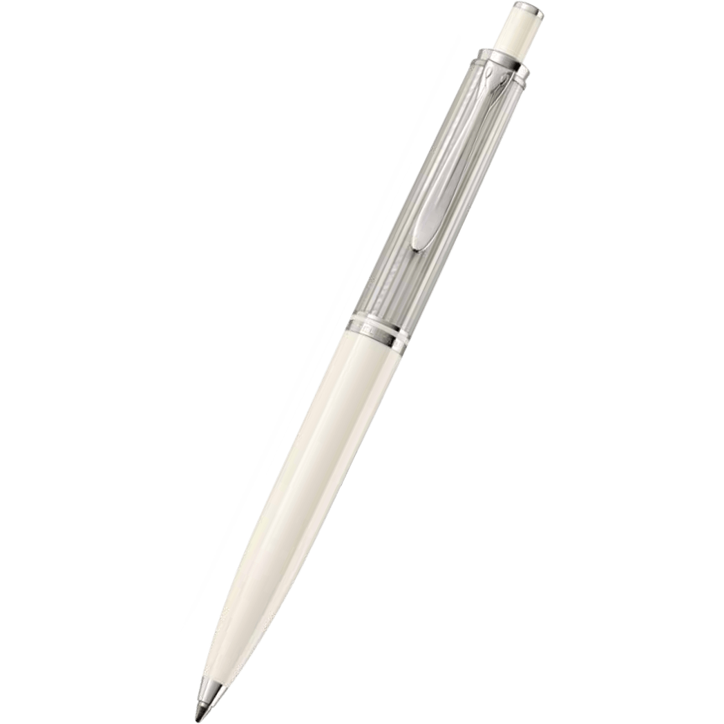 Pelikan Souveran Ballpoint Pen - K405 Silver-White-Pen Boutique Ltd