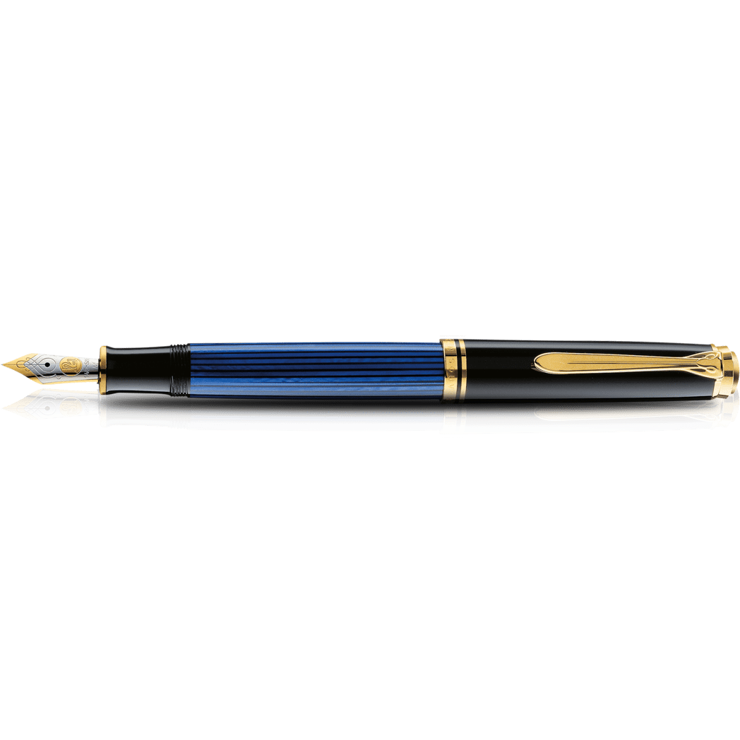 Pelikan Souveran Fountain Pen - M800 Black/Blue-Pen Boutique Ltd