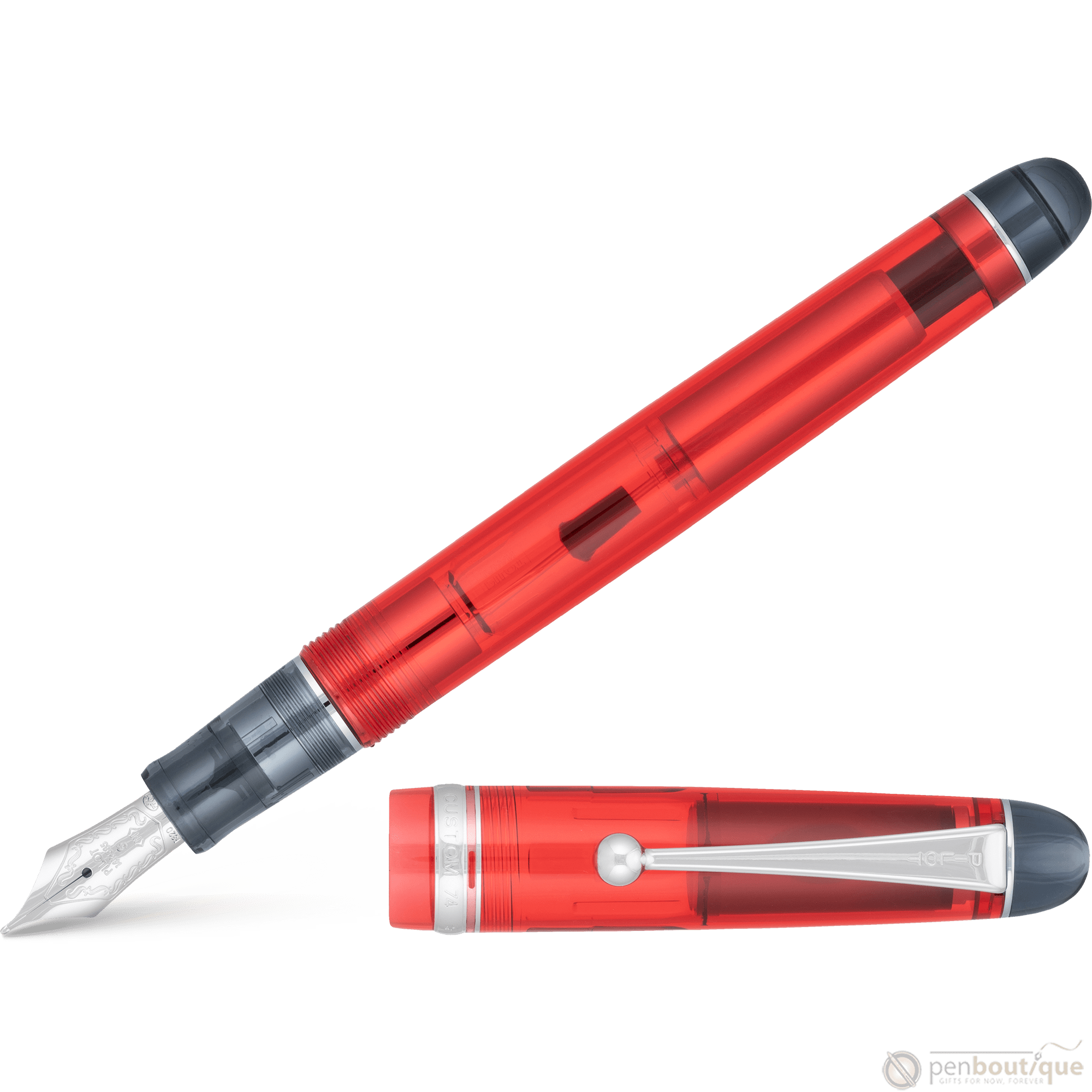 Pilot Custom 74 Fountain Pen - Grenadine - Pen Boutique Ltd
