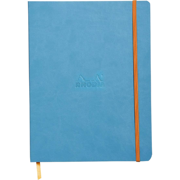 Rhodia Rhodiarama Notebook - Soft Cover - Turquoise - Dot Grid-Pen Boutique Ltd