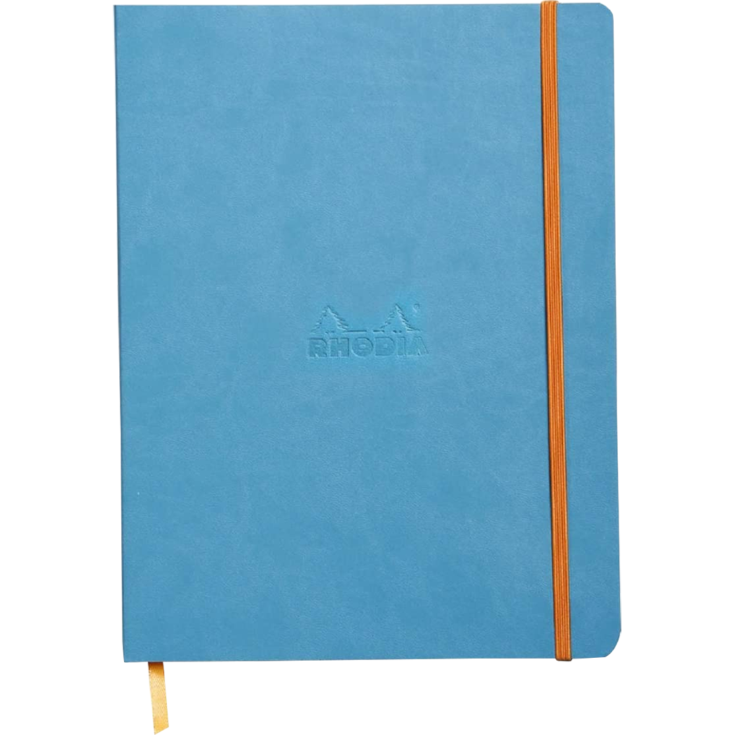 Rhodia Rhodiarama Notebook - Soft Cover - Turquoise - Dot Grid-Pen Boutique Ltd