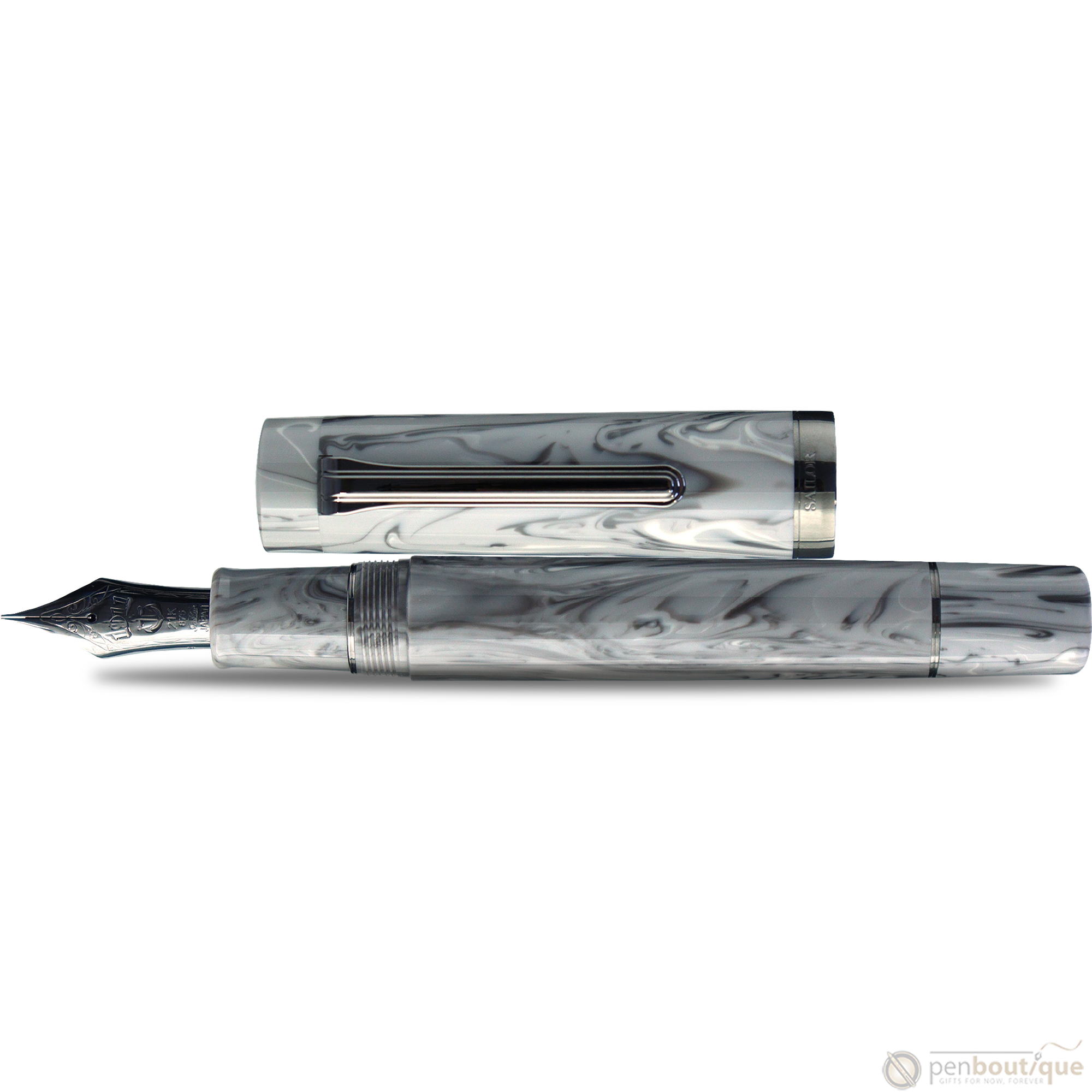 Sailor Luminous Shadow Fountain Pen - Limited Edition - Fog Gray (Bespoke Dealer Exclusive)-Pen Boutique Ltd