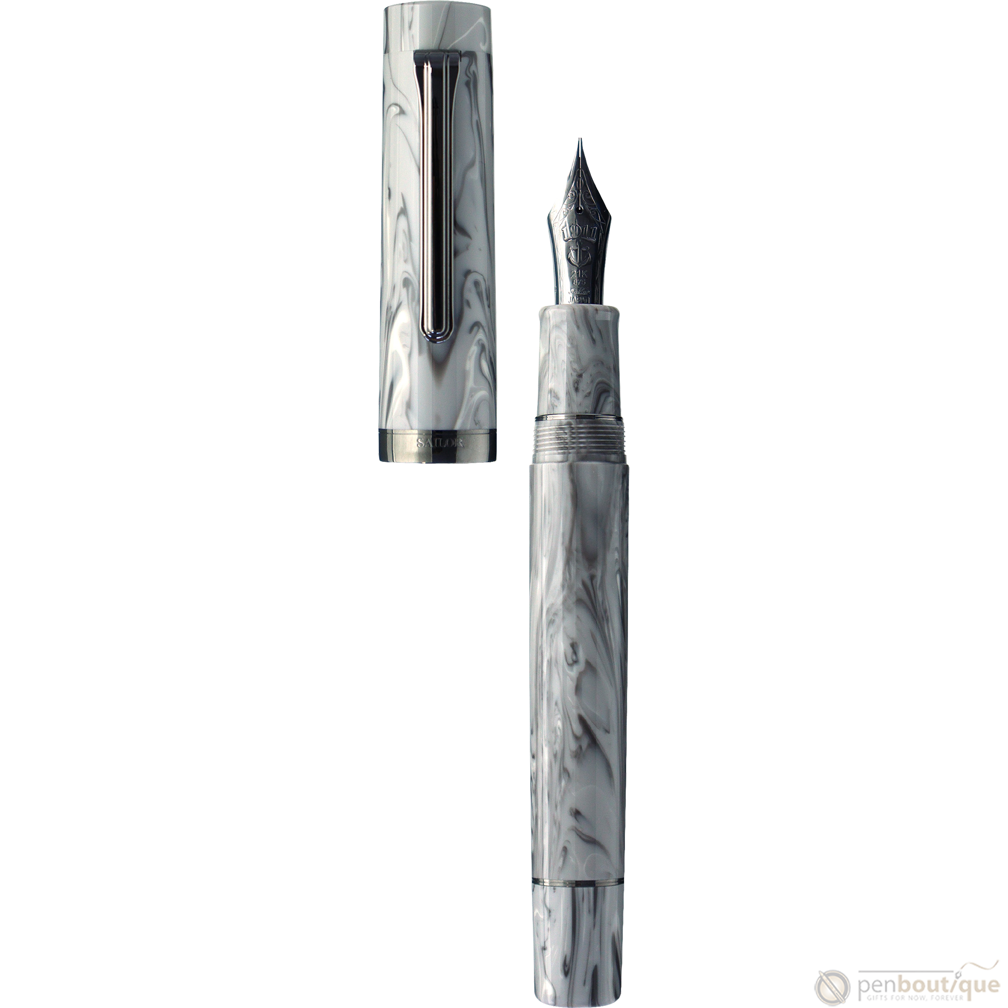 Sailor Luminous Shadow Fountain Pen - Limited Edition - Fog Gray (Bespoke Dealer Exclusive)-Pen Boutique Ltd