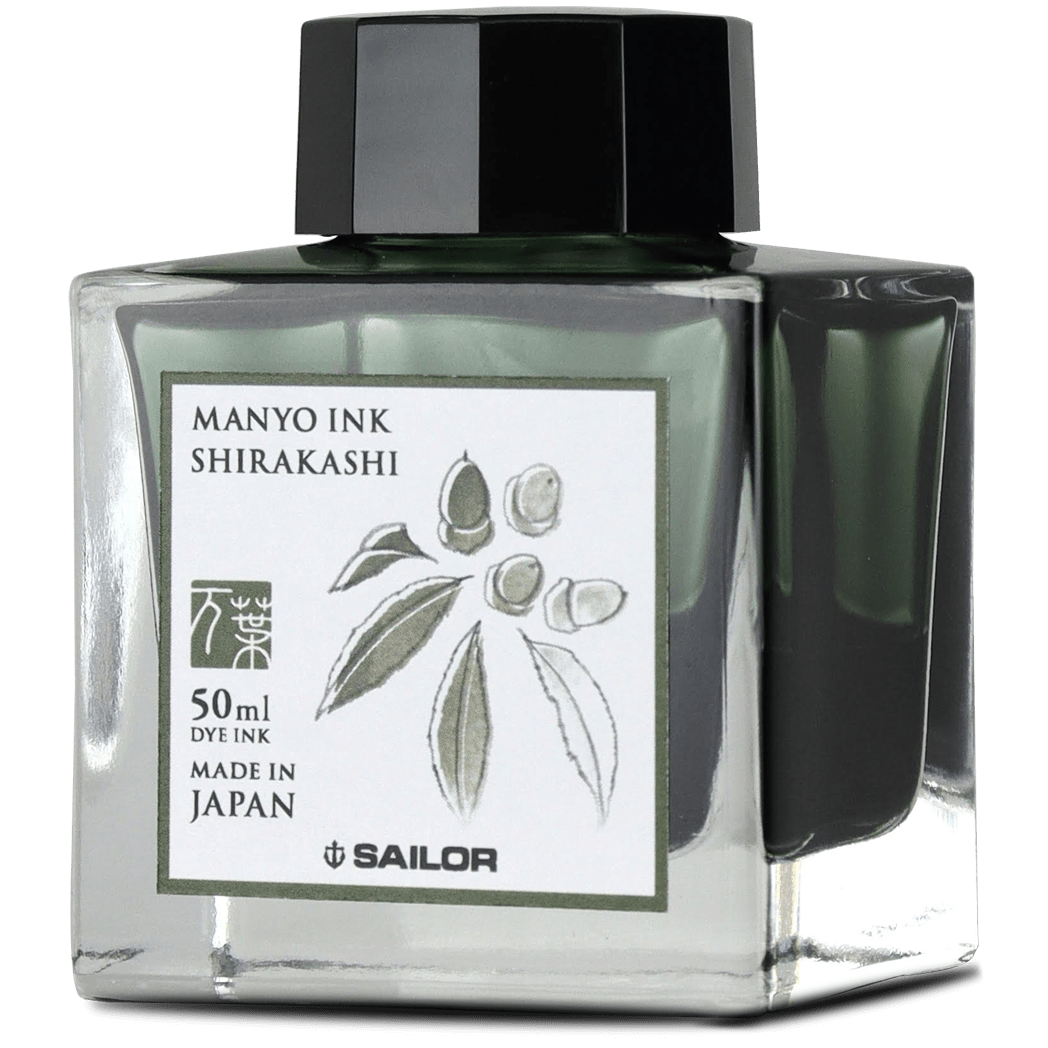 Sailor Manyo Ink Bottle - Shirakashi - 50ml-Pen Boutique Ltd