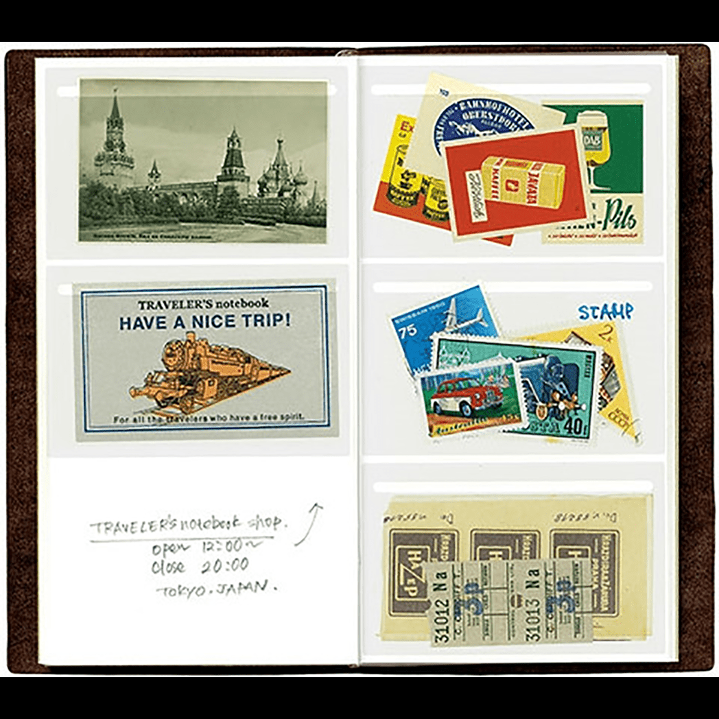 Traveler's Notebook 023 Refill - Regular Size - Film Pocket Sticker - Pen Boutique Ltd
