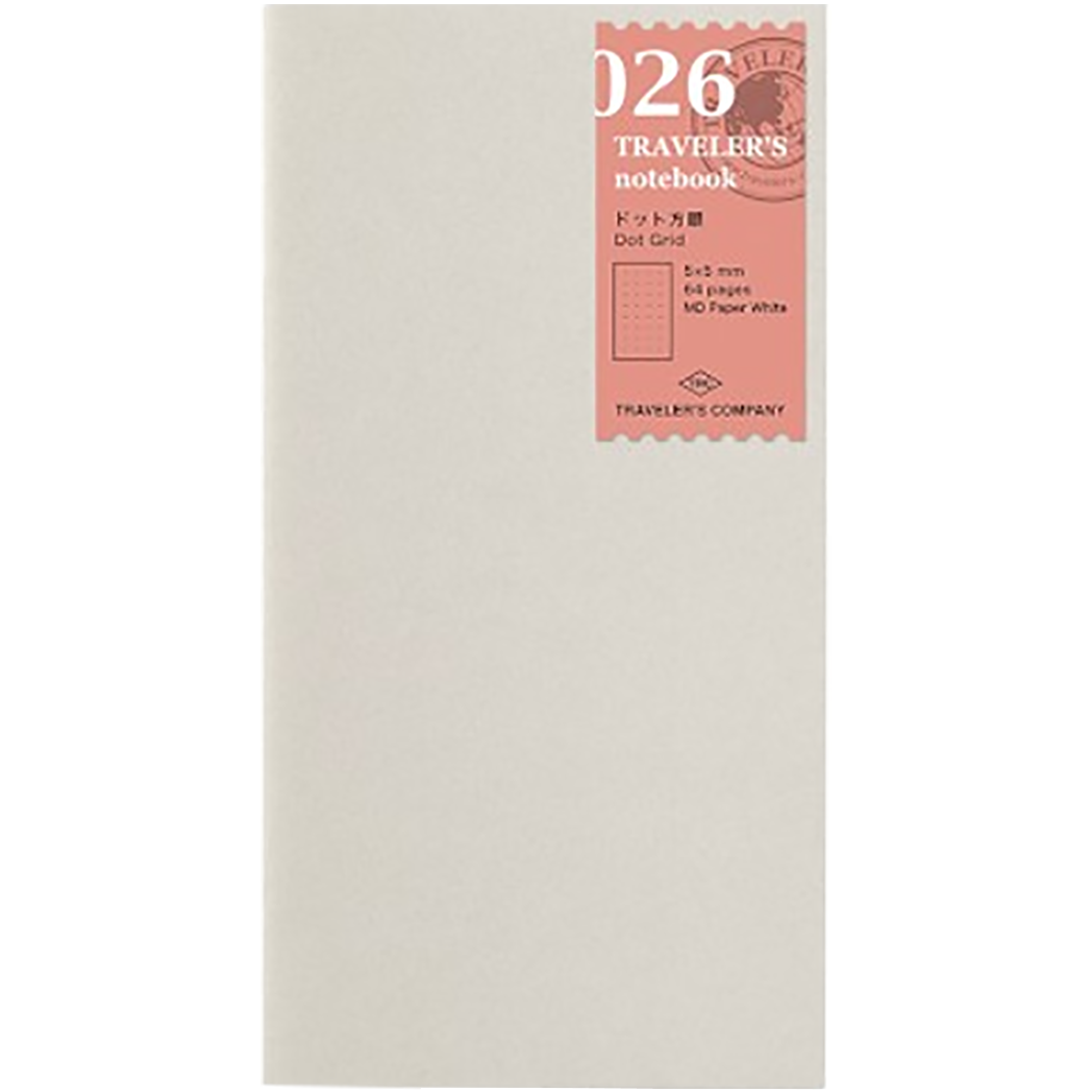 Traveler's Notebook 026 Refill - Regular Size - Dot Grid-Pen Boutique Ltd