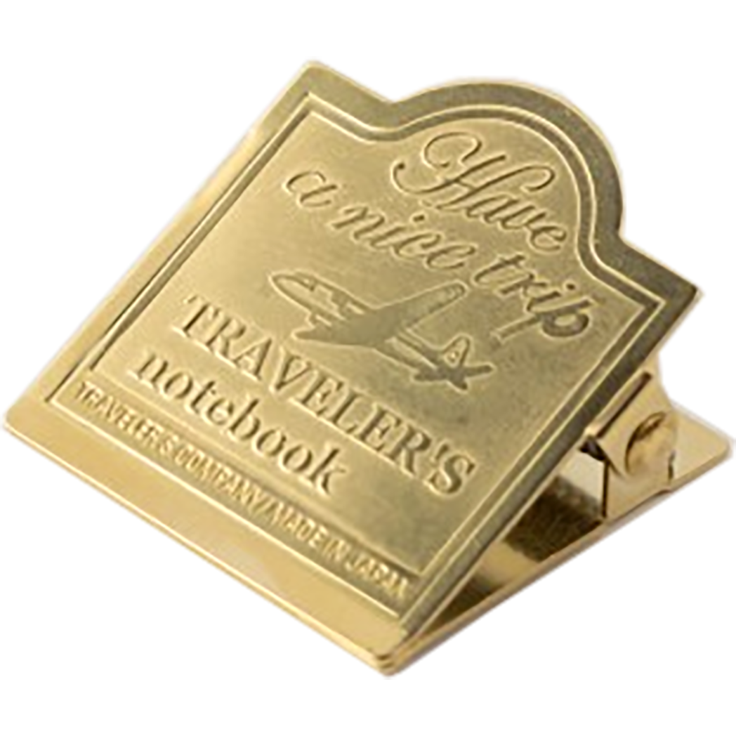Traveler's Notebook 030 Brass Clip - Airplane-Pen Boutique Ltd