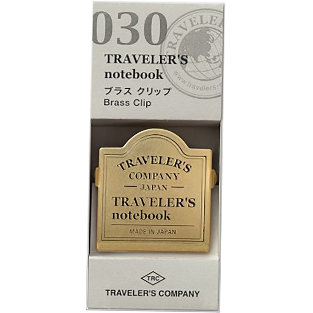 Traveler's Notebook 030 Brass Clip - Logo-Pen Boutique Ltd