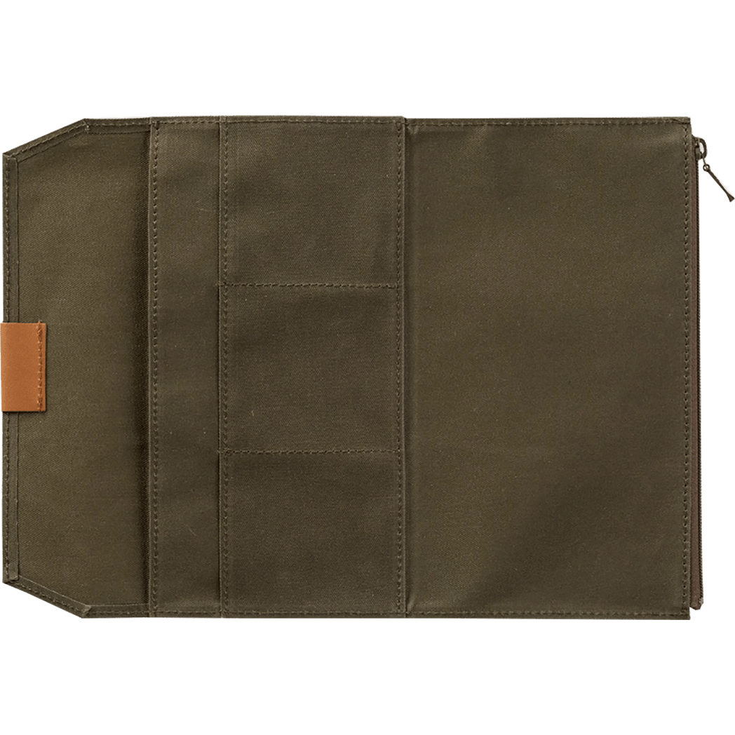 Traveler's Notebook Case - Olive (Regular Size) - Pen Boutique Ltd