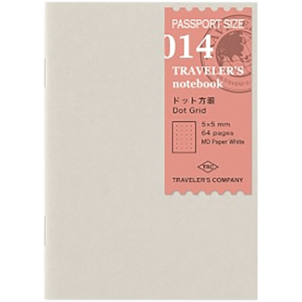 Traveler's Notebook P14 Refill - Passport Size - Dot Grid - Pen Boutique Ltd
