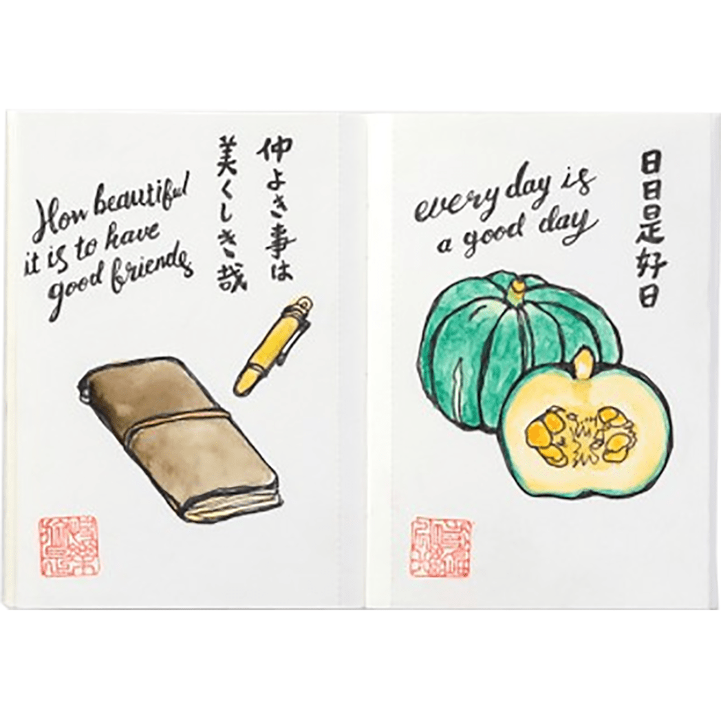 Traveler's Notebook P15 Refill - Passport Size -Water Color Paper - Pen Boutique Ltd