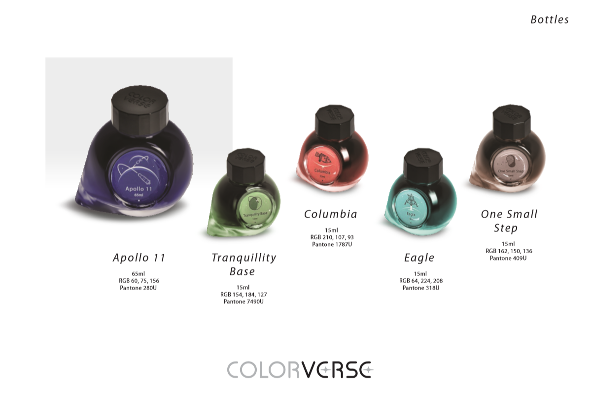 Colorverse Bottled Ink - Apollo 11 50th Anniversary Set (Limited Edition)-Pen Boutique Ltd